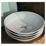 Glazed Porcelain 4 Piece Bowls