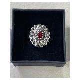 Estate Garnet Dinner Ring