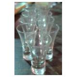 11 Piece Vintage Crystal Shot Glasses