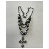Large Cross Vintage Necklace