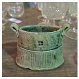 Sage Green Stoneware Ceramic Planter