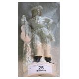 White Victorian Porcelain Figure of Cavalier