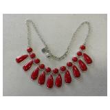 Red Statement Necklace