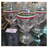 1950's RARE Vintage Libby Goblet Set