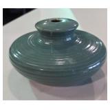 Vintage Teal Ceramic Glazed Pottery Vase