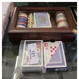 Vintage Poker Set & Cards