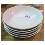 Porcelain 5 Piece Shallow Bowls