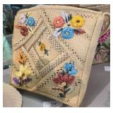 Vintage Raffia Handbag