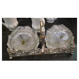 Vintage Crystal Coaster Set