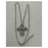 Vintage Turquoise Cross Necklace