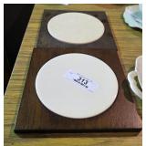 Wood & Porcelain Pot Holders