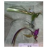Antique Japanese Plastic Bird Brooches