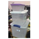 3 Totes & Lids