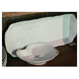 Glazed Porcelain Candy Dish & Snack Tray