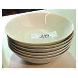 Glazed Porcelain 6 Bowl Set