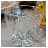 Crystal Footed Cut Glass Vase