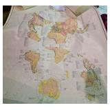 Large Vintage Wall Map