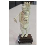 Carved Bone Japanese Okimono