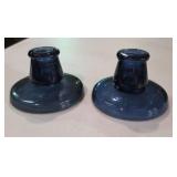 Vintage Cobalt Candleholders