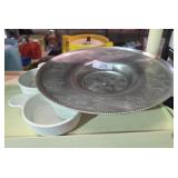 Hammered Aluminum Carousel & Soup Bowls