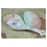 Porcelain Trinket Dish & Spoon Rest