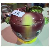 1950's Applehead Cookie Jar & Lid