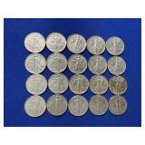 20 Nice Walking Liberty Silver Halves