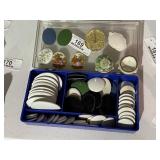 Porcelain Trinket Box & Misc.
