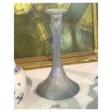 Frosted Glass Trumpet Candleholders