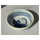 Japanese Minoware Porcelain Trinket Dish