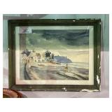 Offset Lithograph Haitian Beach