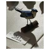 Carved Blue Jay