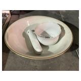 Large Porcelain Bowl & Misc.