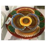Vintage Mexican Pottery Plate
