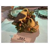 Nesting Gold Finch Figurine
