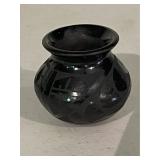 Small Black Pottery Jar