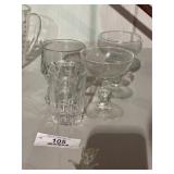 Assorted Crystal Stemware & Bar Glasses