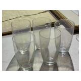 5 Piece Vintage Iridescent Glasses