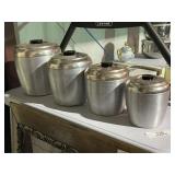 Vintage Aluminum Canister Set