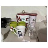 Ice Bucket & Mugs