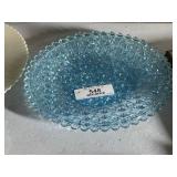 Ice Blue Glass Platter