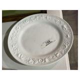 Anchor Hocking Embossed Floral Plate