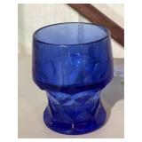 Vintage Viking Glass Cobalt Blue Tumbler