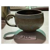 Studio Art Pottery Drip Glazed Mug