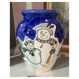 Blue Ceramic Cookie Jar