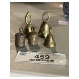 Vintage Brass Miniature Bells