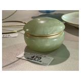 Antique Alabaster Trinket Box
