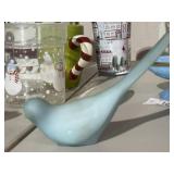 Vintage Fenton Satin Art Glass Bird