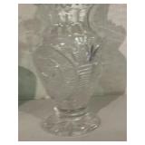 Antique Quality Cut Glass Vase