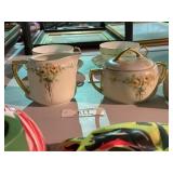 Vintage Porcelain Cream & Sugar Set
